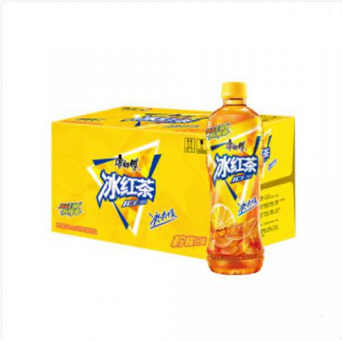 康师傅 冰红茶 柠檬红茶饮料 500ml*15瓶 整箱装（新老包装随机发货）